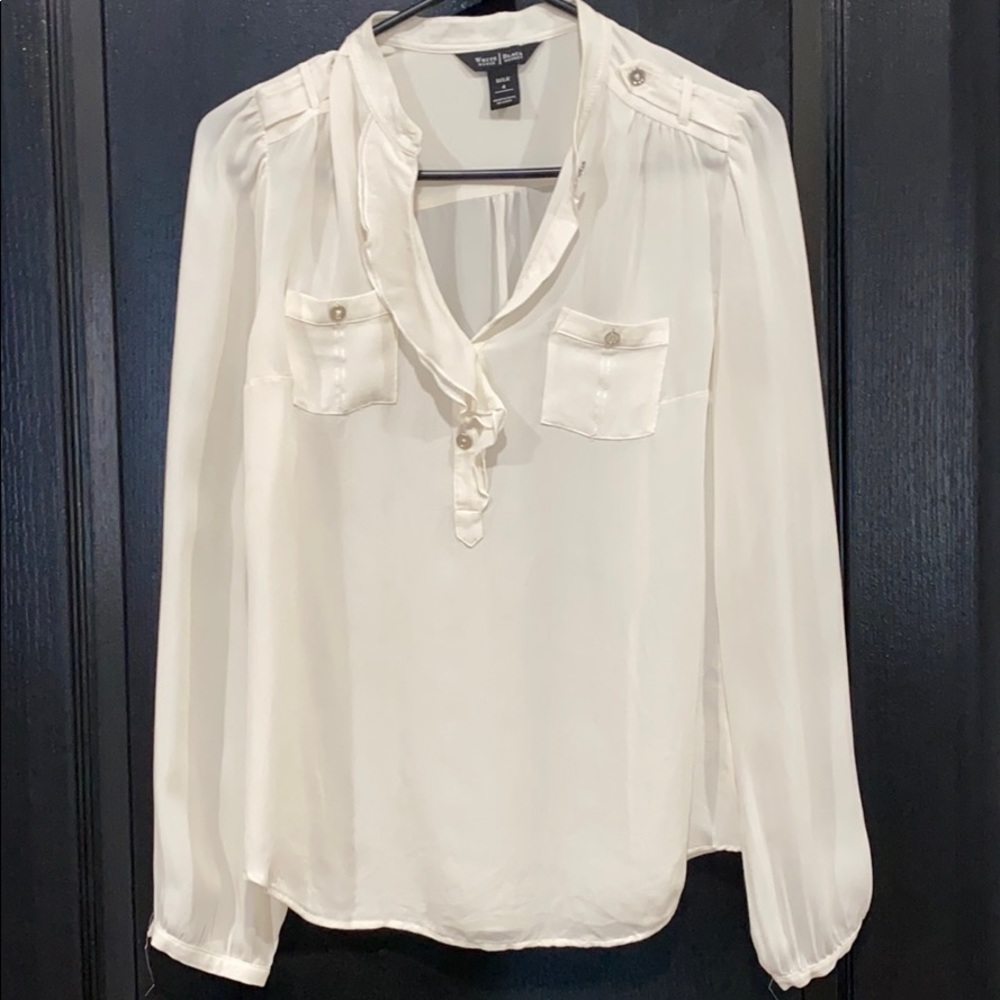 Winter white top